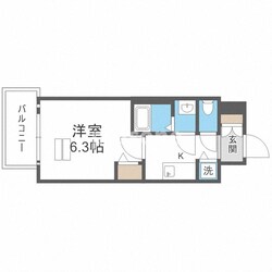 ゼオン大阪ＥＡＳＴの物件間取画像